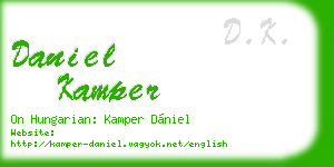 daniel kamper business card