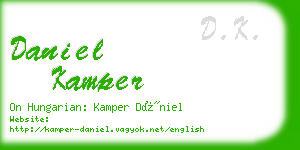 daniel kamper business card